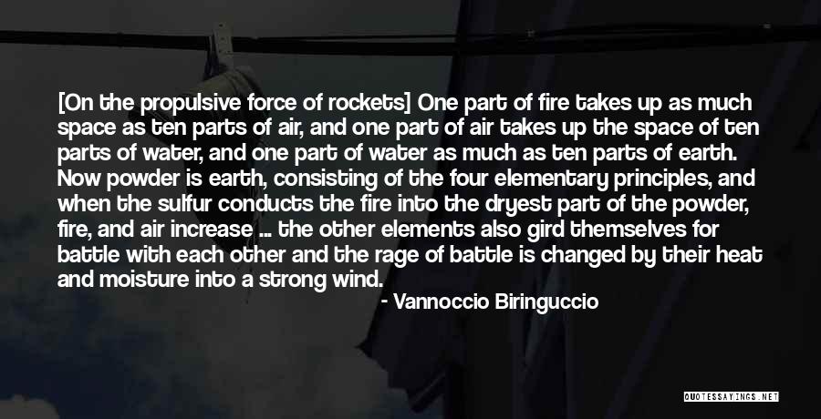 Earth Water Quotes By Vannoccio Biringuccio