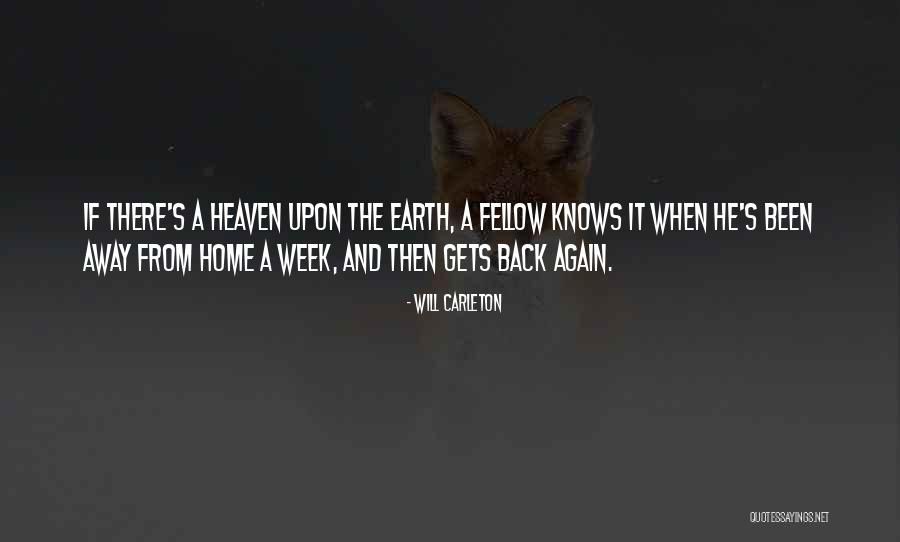Earth Week Quotes By Will Carleton