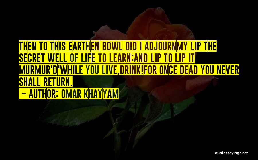 Earthen Quotes By Omar Khayyam