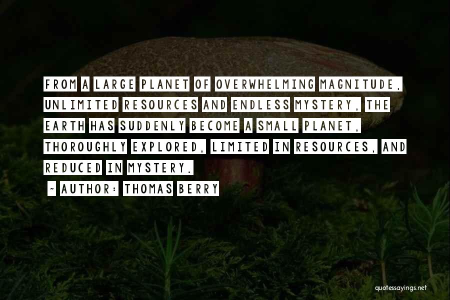 Earth's Resources Quotes By Thomas Berry