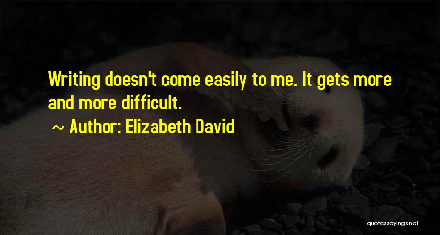 Easily Quotes By Elizabeth David