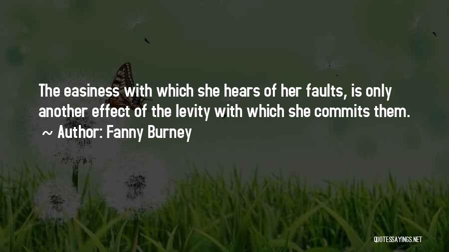 Easiness Quotes By Fanny Burney