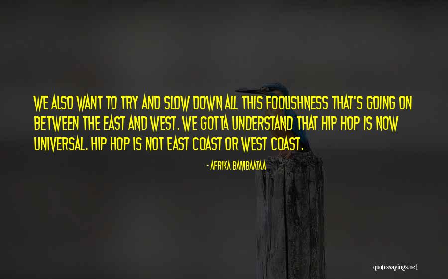 East Coast West Coast Quotes By Afrika Bambaataa