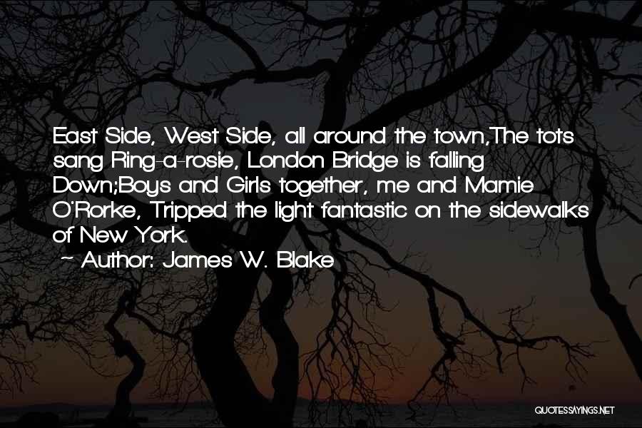 East Side West Side Quotes By James W. Blake