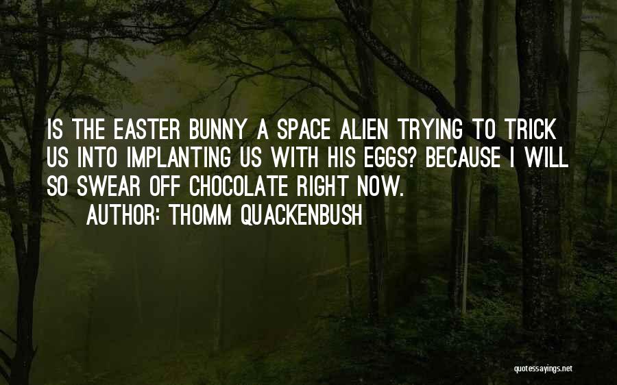 Easter Bunny Chocolate Quotes By Thomm Quackenbush