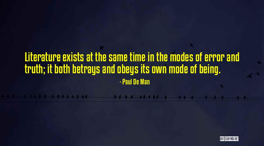 Eastville Quotes By Paul De Man Eastville Quotes By Paul De Man