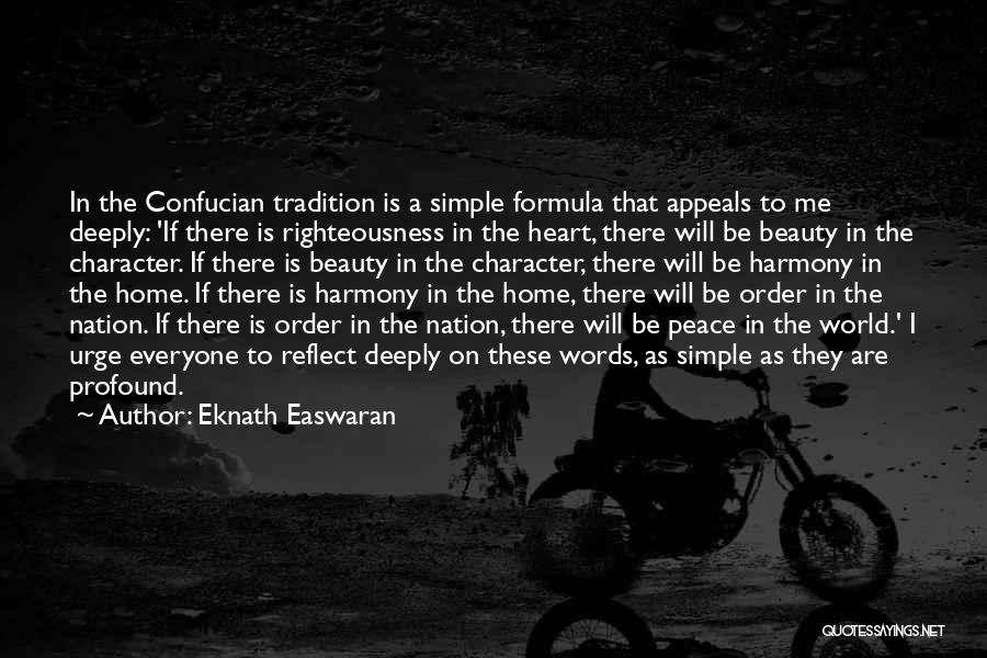 Easwaran Quotes By Eknath Easwaran