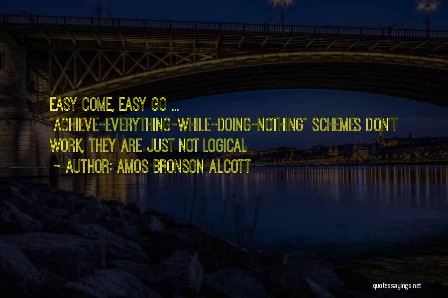 Easy Come Easy Go Quotes By Amos Bronson Alcott