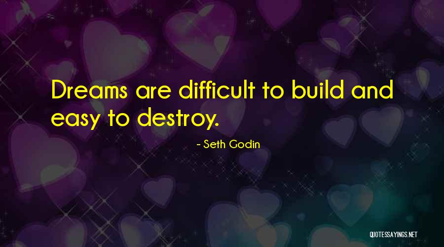 Easy To Destroy Quotes By Seth Godin Easy To Destroy Quotes By Seth Godin