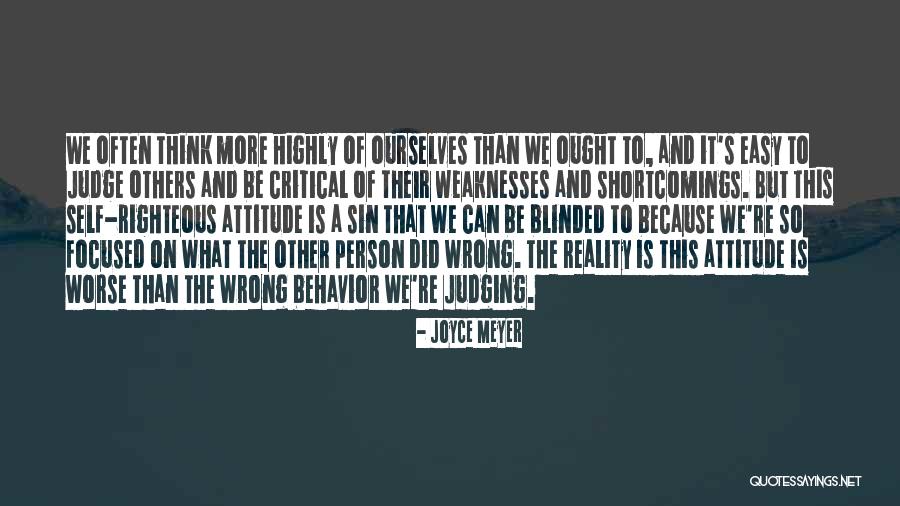 Easy To Judge Others Quotes By Joyce Meyer Easy To Judge Others Quotes By Joyce Meyer