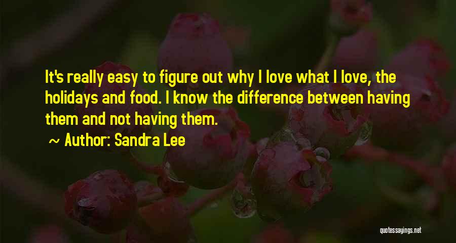 Easy To Love Quotes By Sandra Lee