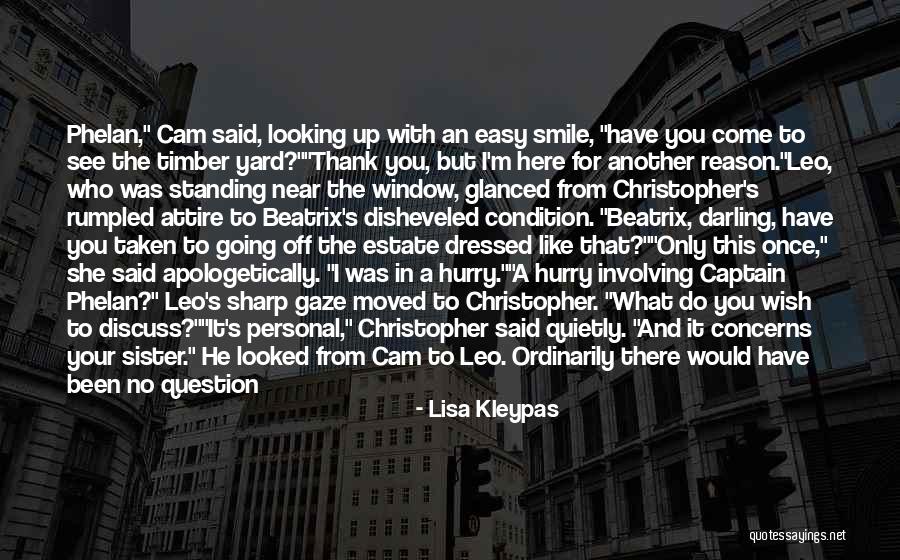 Easy To Smile Quotes By Lisa Kleypas Easy To Smile Quotes By Lisa Kleypas