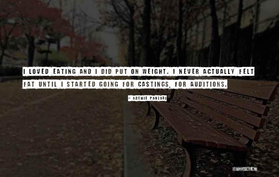 Eating Fat Quotes By Archie Panjabi Eating Fat Quotes By Archie Panjabi