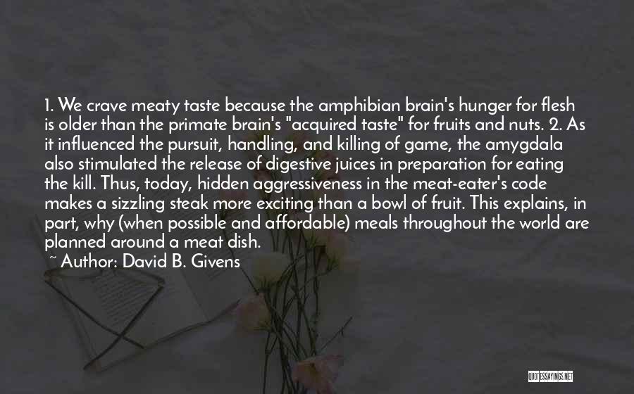 Eating Flesh Quotes By David B. Givens