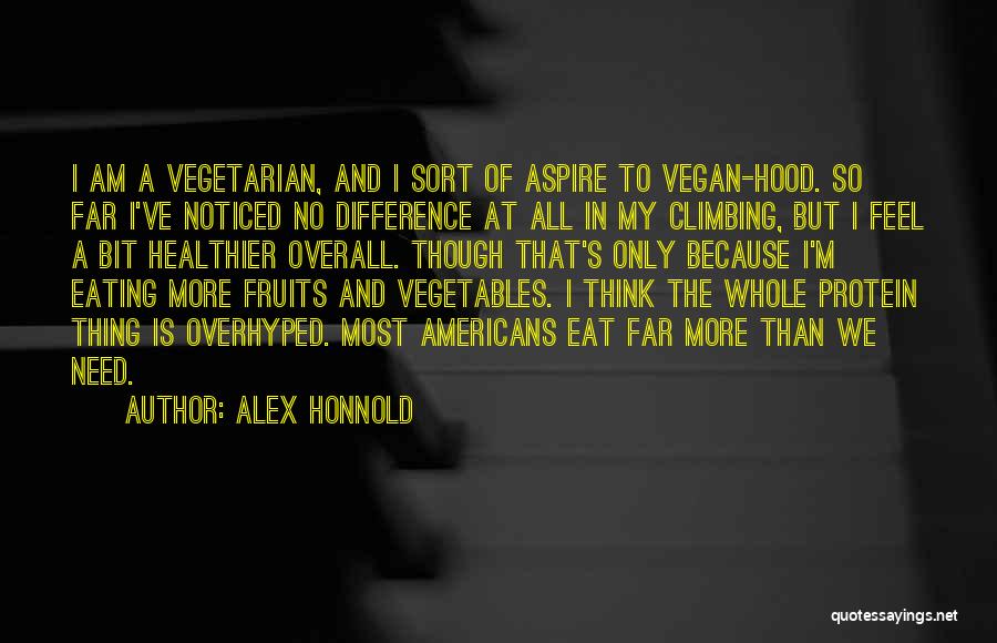 Eating Fruits Quotes By Alex Honnold