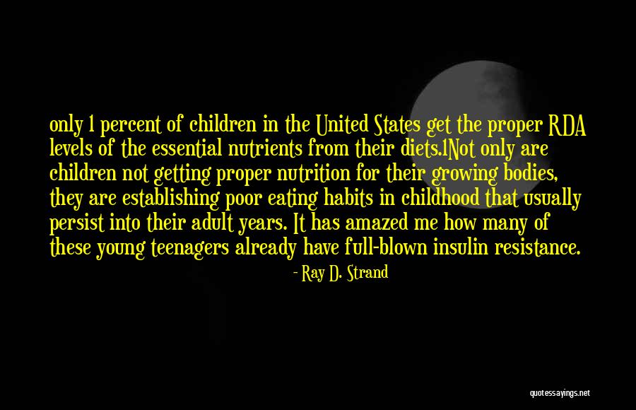 Eating Habits Quotes By Ray D. Strand Eating Habits Quotes By Ray D. Strand