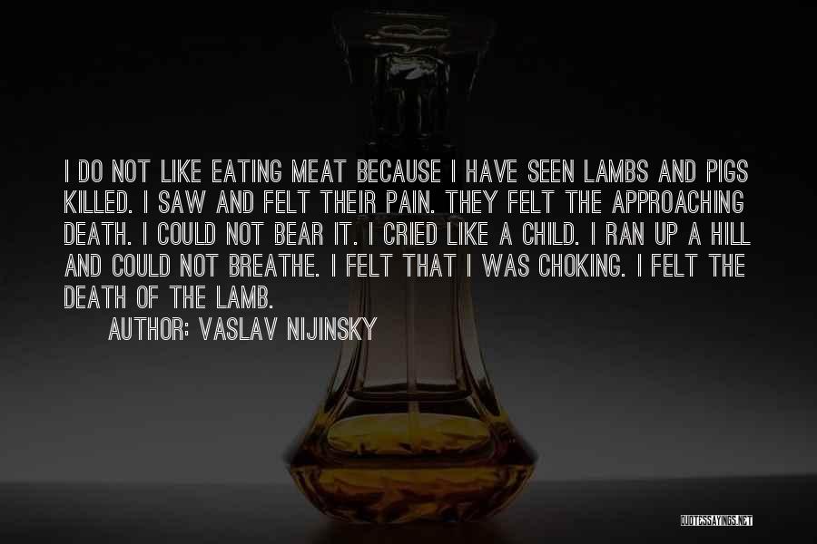 Eating Meat Quotes By Vaslav Nijinsky