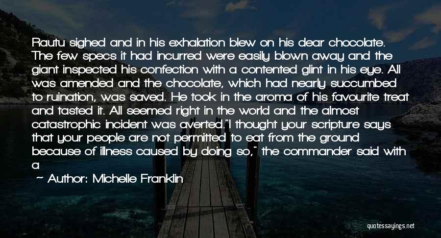 Eating Right Quotes By Michelle Franklin