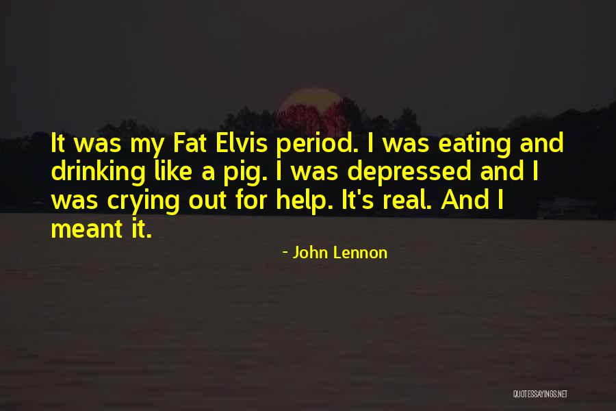 Eating When Depressed Quotes By John Lennon