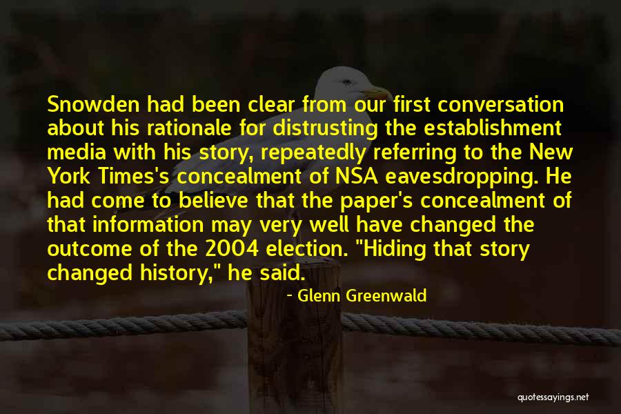 Eavesdropping Quotes By Glenn Greenwald