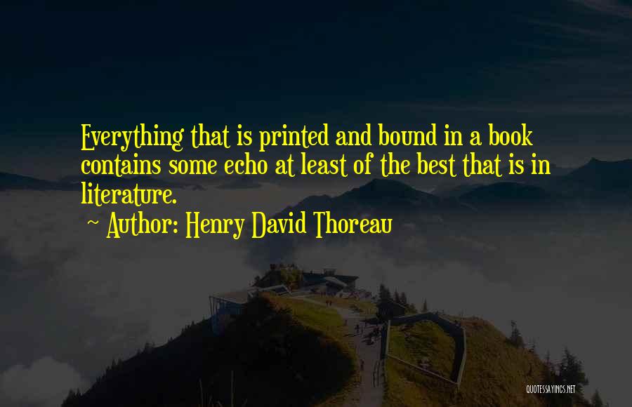 Echoes Quotes By Henry David Thoreau