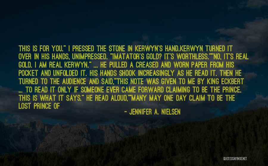 Eckbert King Quotes By Jennifer A. Nielsen Eckbert King Quotes By Jennifer A. Nielsen