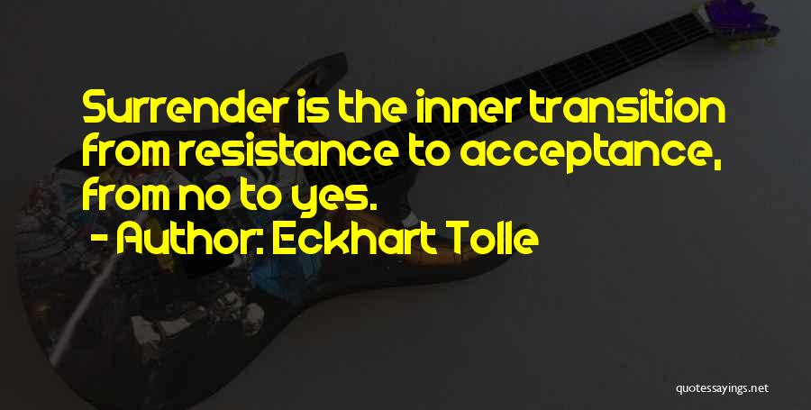 Eckhart Tolle Resistance Quotes By Eckhart Tolle