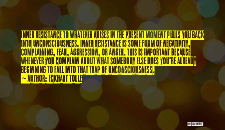 Eckhart Tolle Resistance Quotes By Eckhart Tolle