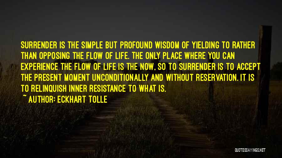 Eckhart Tolle Resistance Quotes By Eckhart Tolle
