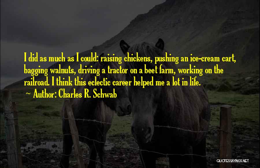 Eclectic Life Quotes By Charles R. Schwab