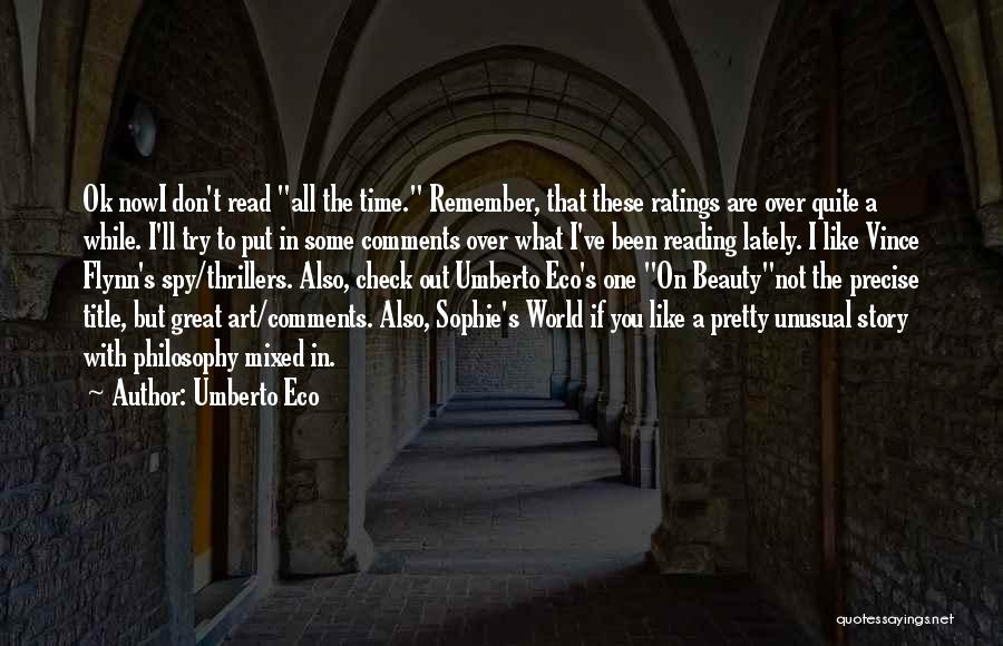 Eco Art Quotes By Umberto Eco