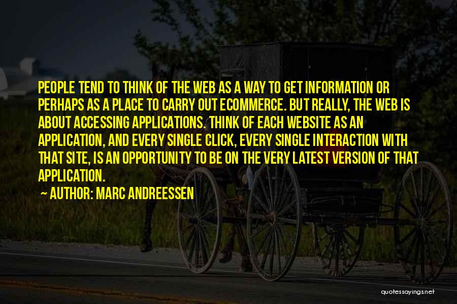 Ecommerce Website Quotes By Marc Andreessen