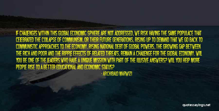 Economic Collapse Quotes By Archibald Marwizi