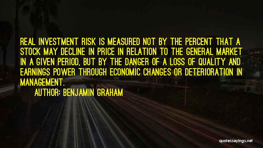 Economic Decline Quotes By Benjamin Graham