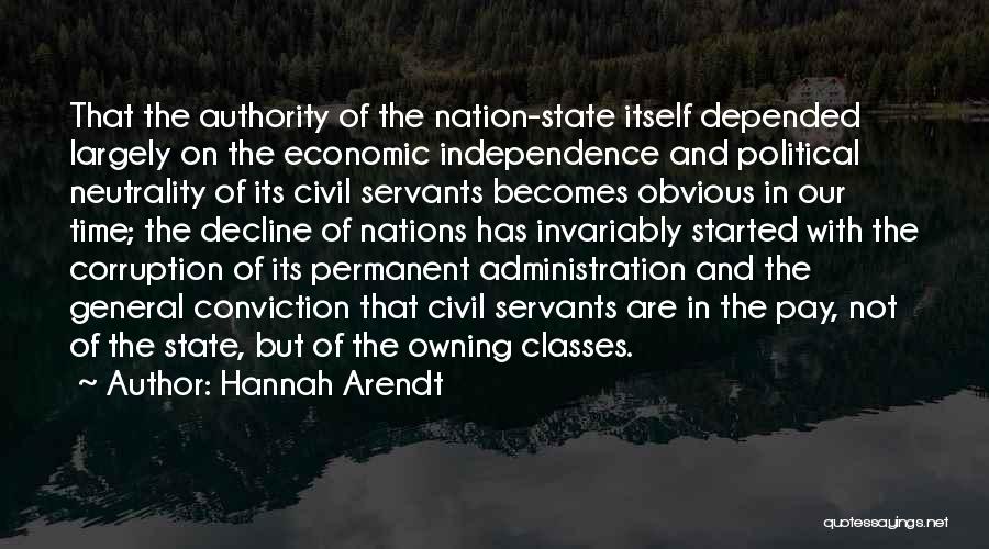 Economic Decline Quotes By Hannah Arendt