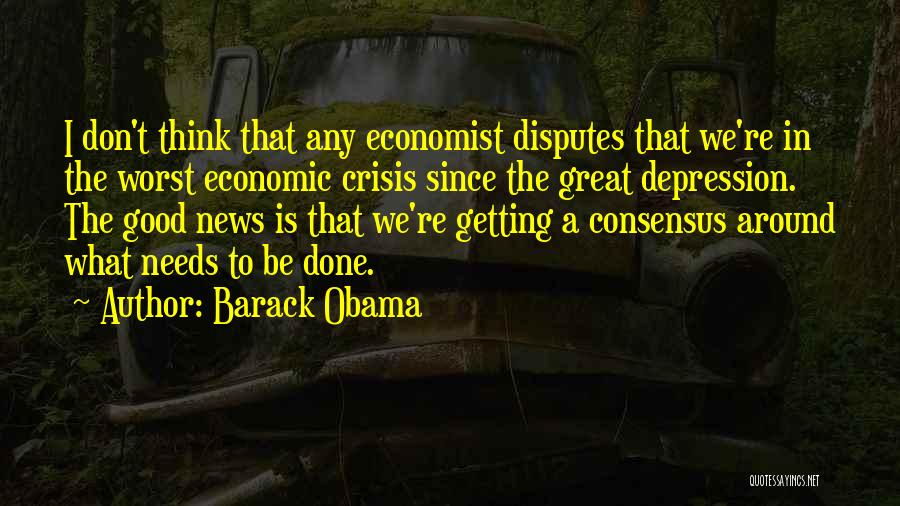 Economic Depression Quotes By Barack Obama