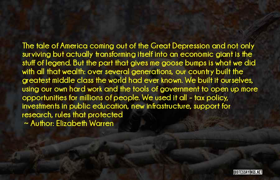 Economic Depression Quotes By Elizabeth Warren