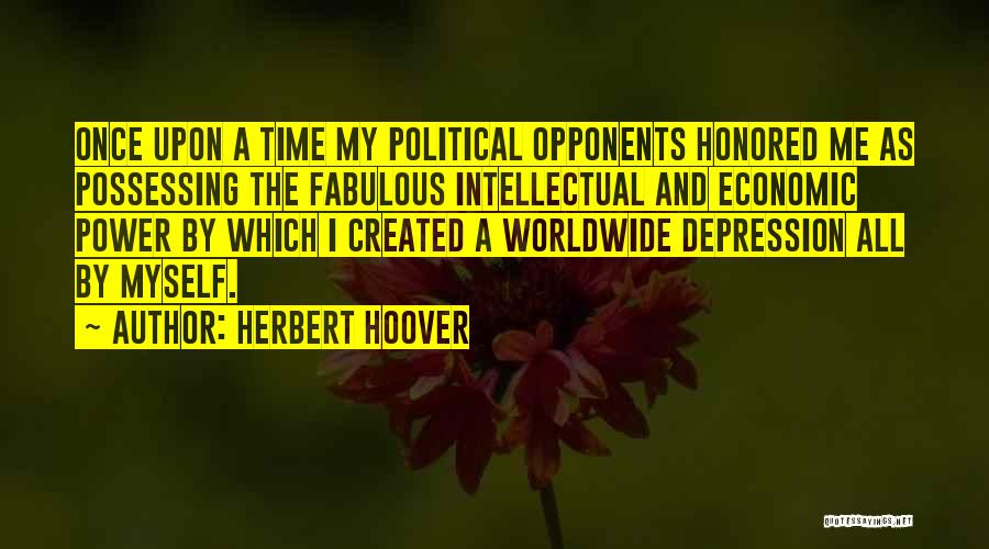 Economic Depression Quotes By Herbert Hoover