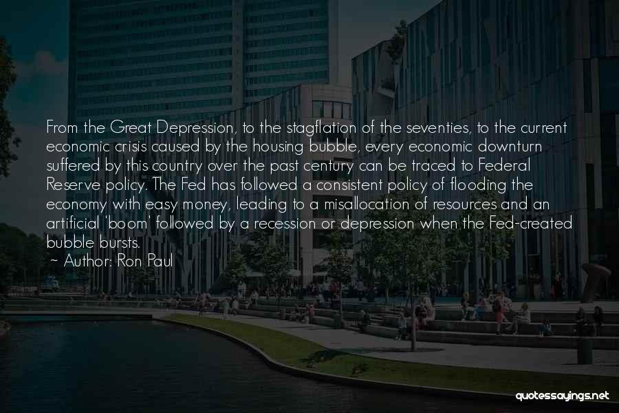 Economic Depression Quotes By Ron Paul