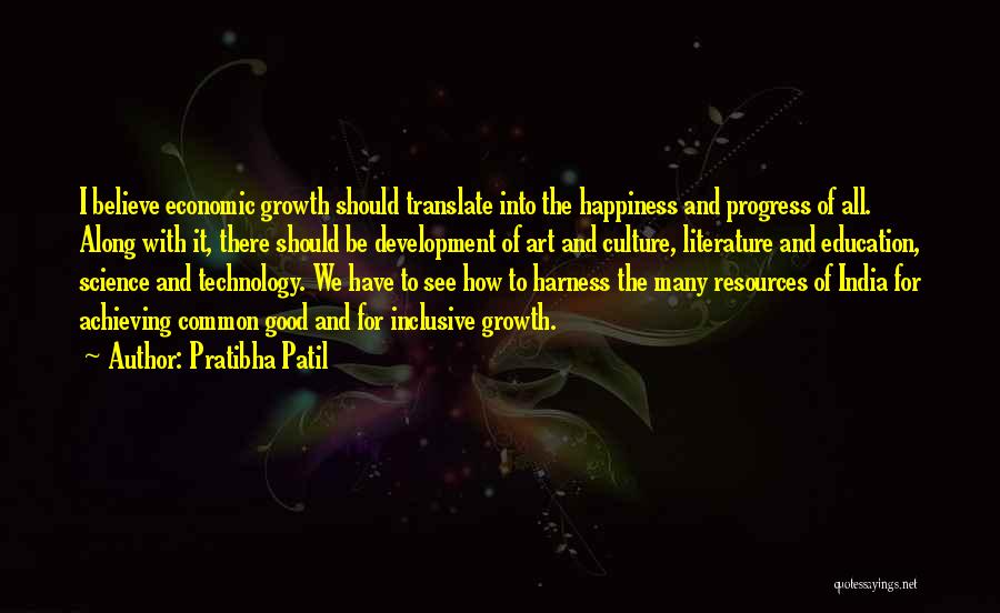 Economic Development Of India Quotes By Pratibha Patil