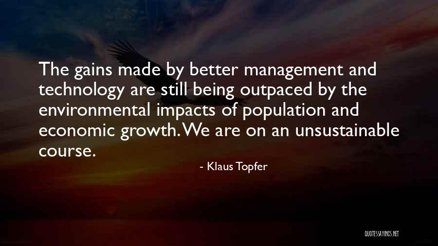 Economic Impact Quotes By Klaus Topfer Economic Impact Quotes By Klaus Topfer