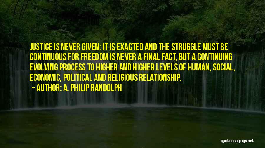 Economic Justice Quotes By A. Philip Randolph