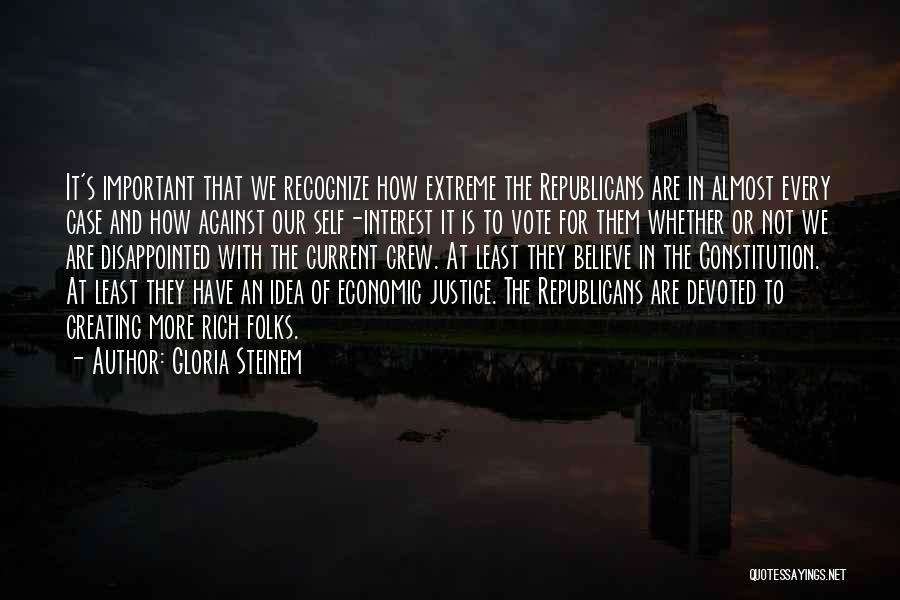 Economic Justice Quotes By Gloria Steinem