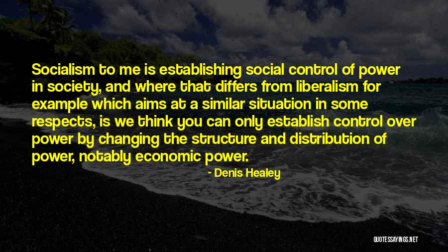 Economic Liberalism Quotes By Denis Healey