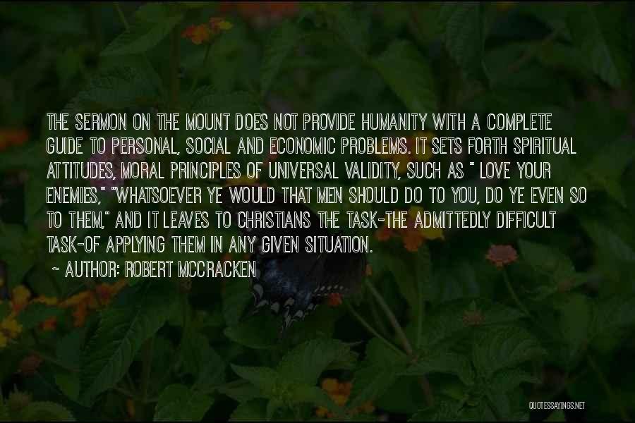 Economic Problems Quotes By Robert McCracken