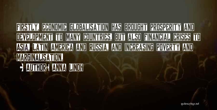 Economic Prosperity Quotes By Anna Lindh