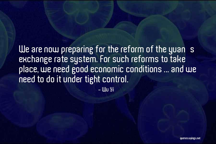 Economic Reforms Quotes By Wu Yi