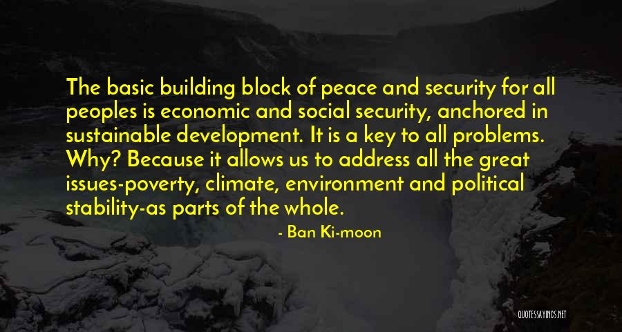 Economic Stability Quotes By Ban Ki-moon