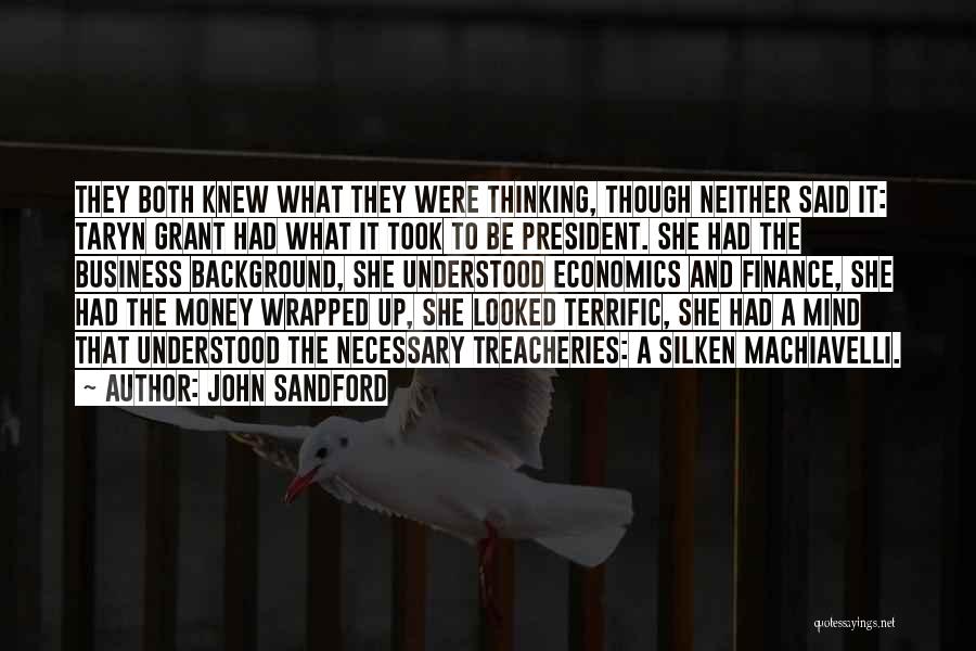 Economics And Finance Quotes By John Sandford