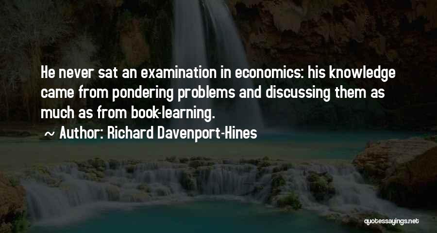 Economics By Economists Quotes By Richard Davenport-Hines